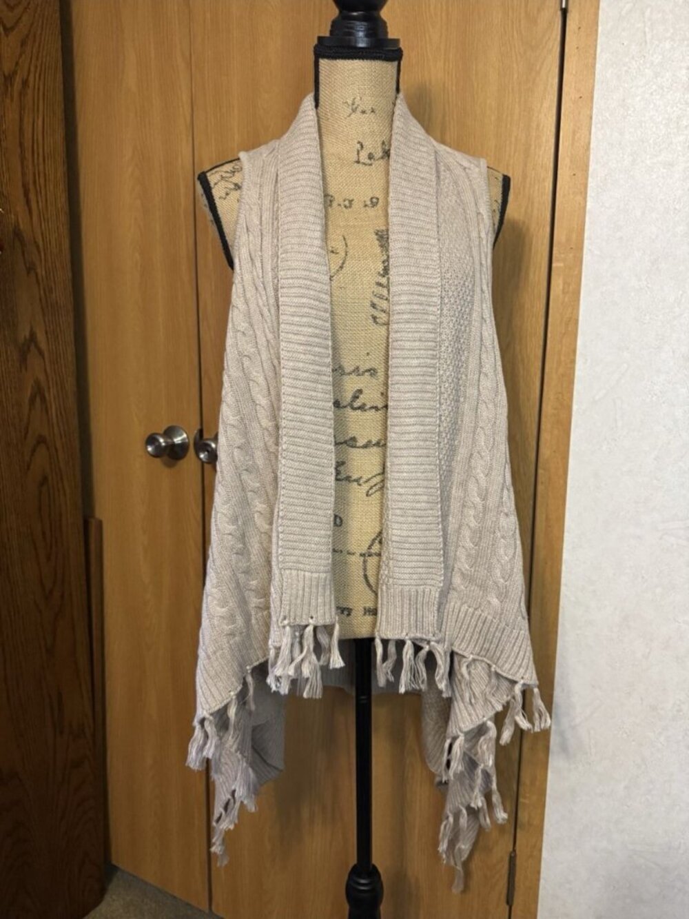 MATILDA JANE Cardigan SMALL Cozy Cable knit Outerwear Sweater Vest Boho Casual - Picture 4 of 8